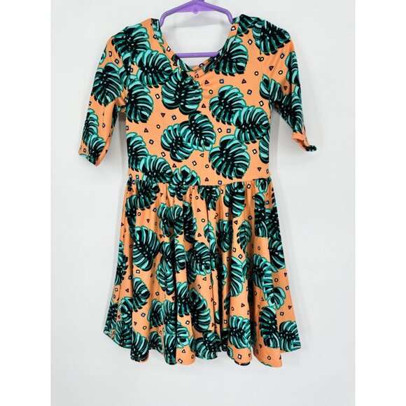 Dot Dot Smile Other - Dotdotsmile Girls Dress Size 3/4 Orange with Green Floral NWT